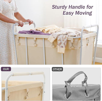 Hoctieon Large Laundry Cart - Image 5