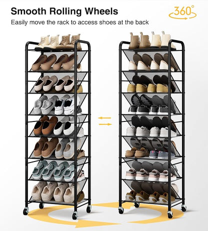 STO STO 8-Tier Narrow Shoe Rack - Image 4