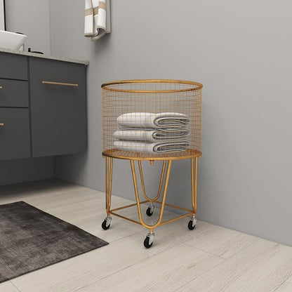 Deco 79 Metal Storage Cart - Image 9