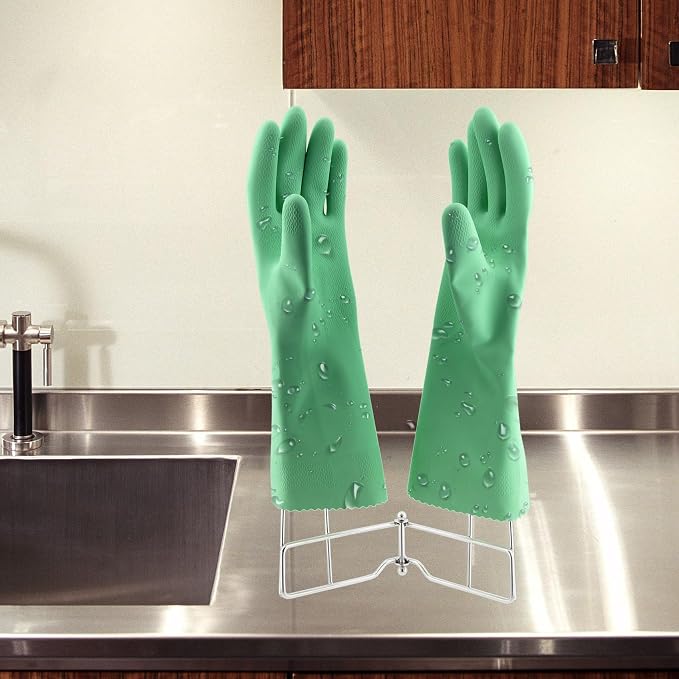 Kitchen Gloves Drying Rack, SUS 304 Stainless Steel Dish Gloves Holder - Image 2