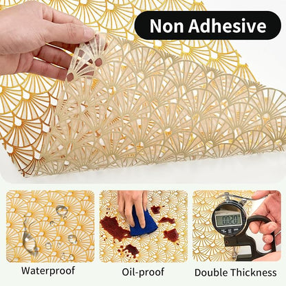3D Drawer and Shelf Liner for Kitchen Cabinet: 12 in X 30 Ft Waterproof Shelf - Image 2