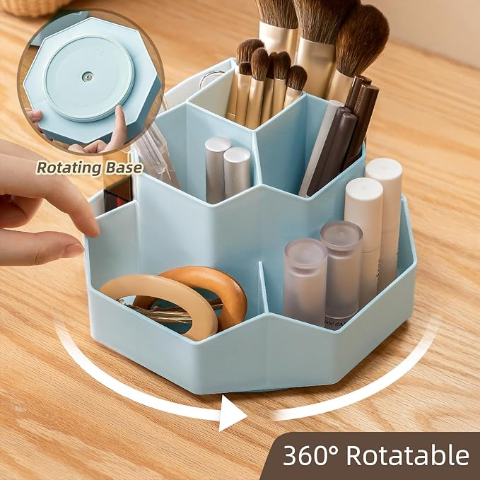 360° Rotating Makeup Brush Holder Organizer - Image 5