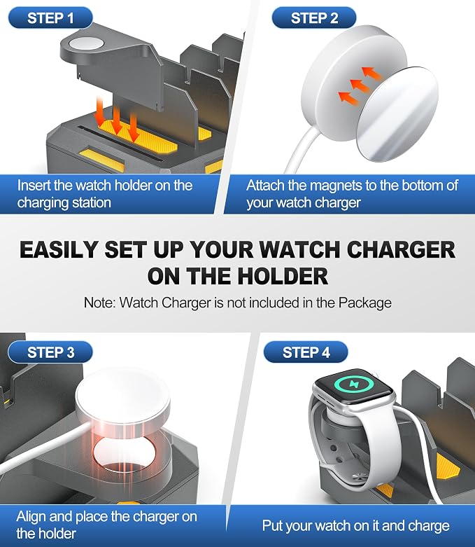 Charging Station for Multiple Devices, Honcila 50W Multiple Charger Station - Image 7