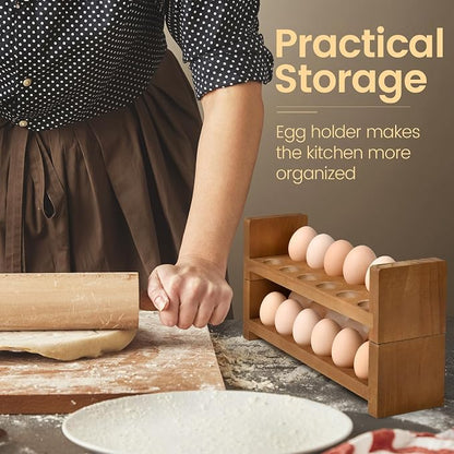 Double Layer Egg Tray Holder Countertop - Image 5