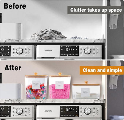 Laundry Room Organization Container, Dryer Sheet Holder Jars - Image 4