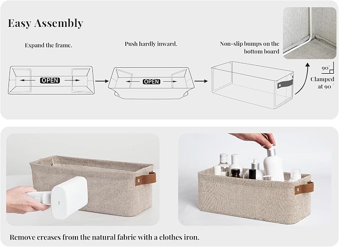StorageWorks Narrow Storage Bins, Small Basket - Image 3