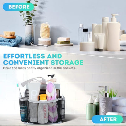 EUDELE 2 Pack Mesh Shower Caddy Portable - Image 7