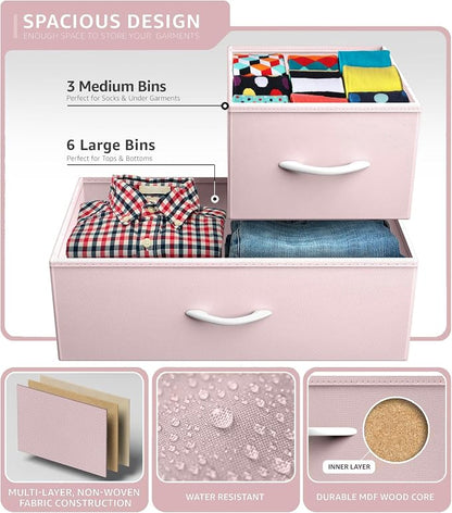 Sorbus Dresser with 9 Drawers - Image 5