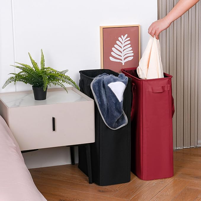 efluky Slim Laundry Basket, Narrow Laundry Hamper - Image 4