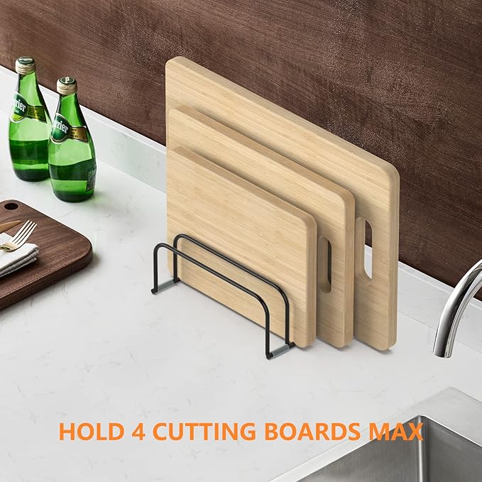 Cutting Board Storage Rack, Compact Cutting Board Organizer, Chopping Board - Image 6