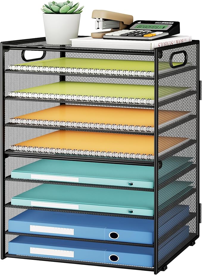 SUBEKYU 9 Tier Paper Organizer for Desk by SUBEKYU
