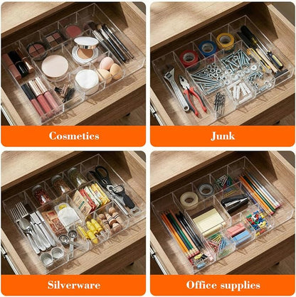 Large Acrylic Desk Deep Drawer Organizer - Image 6