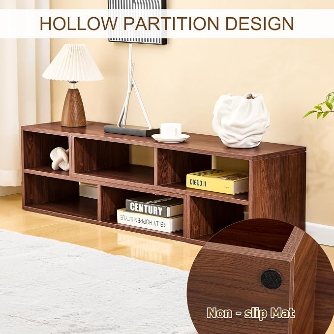 Wood L-Shaped Modular Bookshelf TV Stand - Image 7