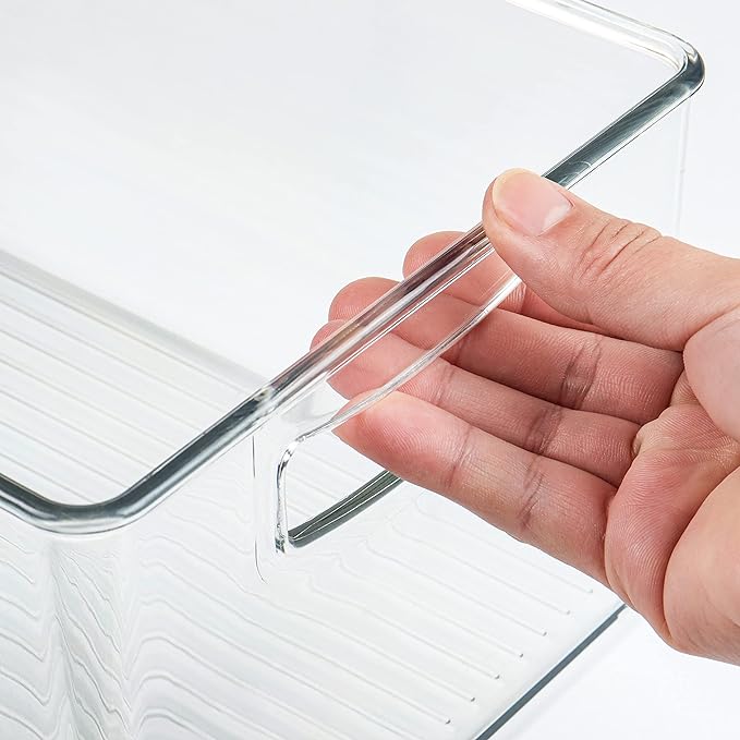 Hudgan 2 Pack Straight Sides Stackable Pantry Organizer Bins - Image 5