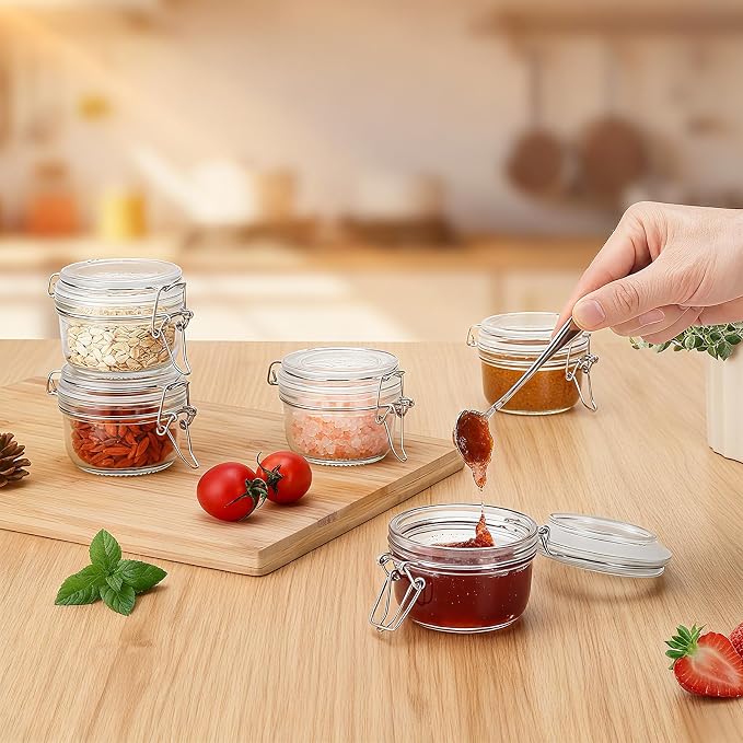 12 Pack Spice Jars, 4 oz Glass Containers - Image 5