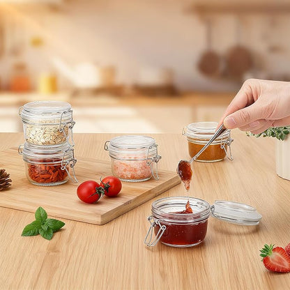 12 Pack Spice Jars, 4 oz Glass Containers - Image 5
