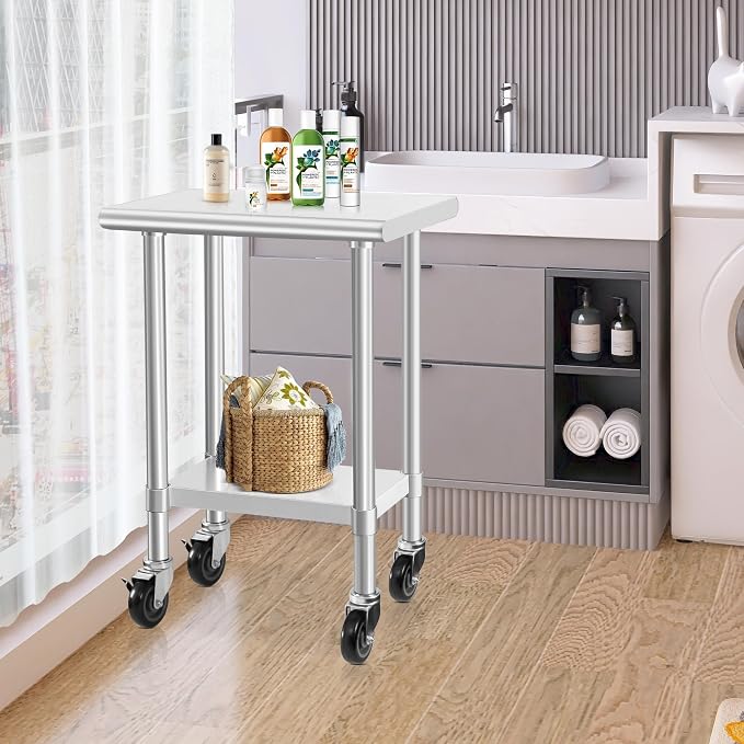 HARDURA Stainless Steel Commercial Table Prep & Work Table - Image 7