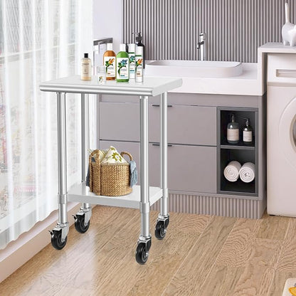 HARDURA Stainless Steel Commercial Table Prep & Work Table - Image 7