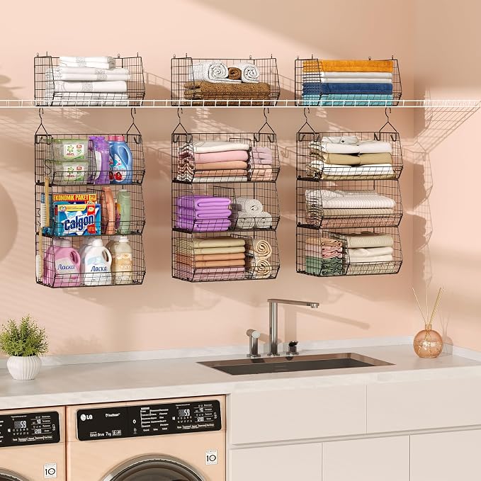 Jautokerdar 3 Tier Closet Hanging Shelves - Image 4