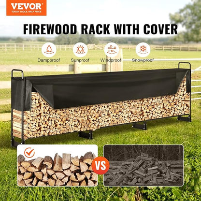 VEVOR 12.7FT Outdoor Firewood Rack - Image 2