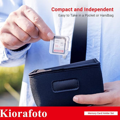 Kiorafoto 24 PCS Multi-Color Clear Plastic SD Card Case Holder - Image 6