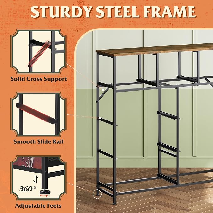 WLIVE 9 Drawer Dresser, Fabric Storage Tower - Image 7