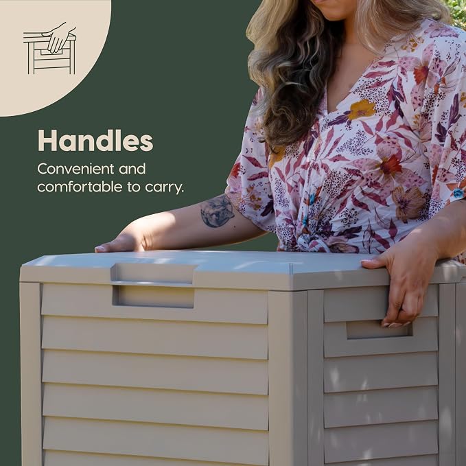 IRIS USA 35-Gallon Outdoor Deck Delivery Storage Box, Lockable & UV-Protected - Image 9