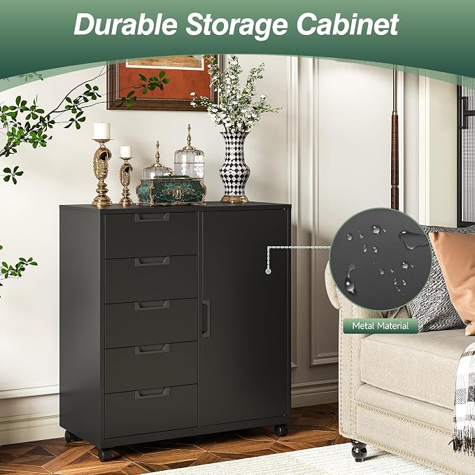 MIIIKO 5 Drawer Storage Cabinet - Image 6