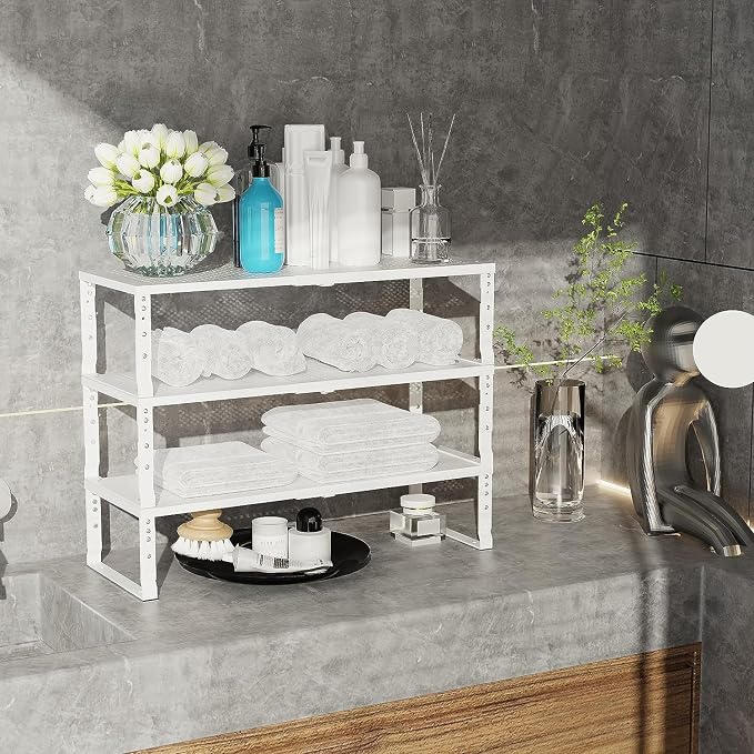 Expandable Cabinet Shelf Organizer Storage Spice Rack Shelves - Image 5