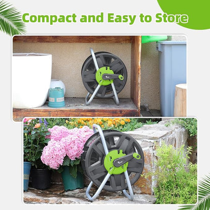 Water Hose Reel Cart, Holds 60-80 Ft of 5/8 Inch Hose, Portable Hose Reel - Image 6
