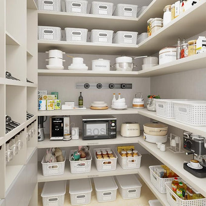 White Plastic Storage Baskets - Image 2