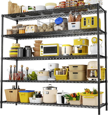 Storage Shelves, 5-Tier Adjustable Metal Industrial Utility Shelf Rack by Unknown