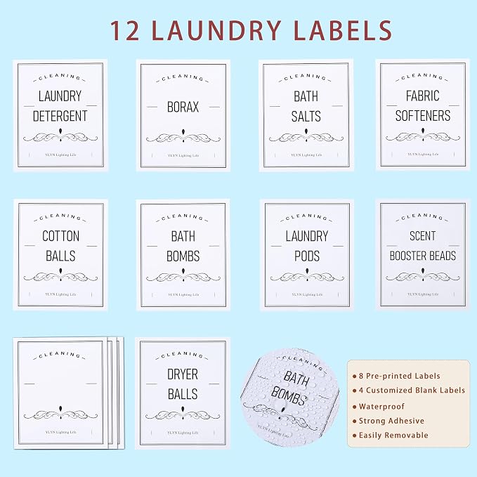 2 Pack Laundry Room Organization Glass Jars- Laundry Pods Container - Image 7