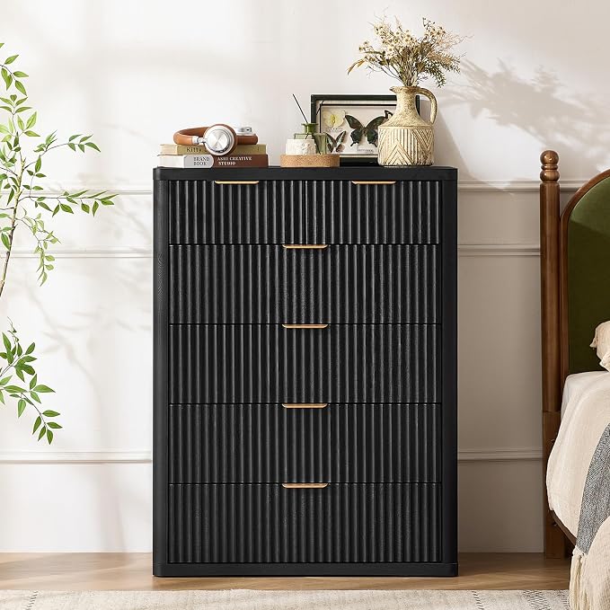 LEYAOYAO Fluted 6 Drawers Dresser - Image 5
