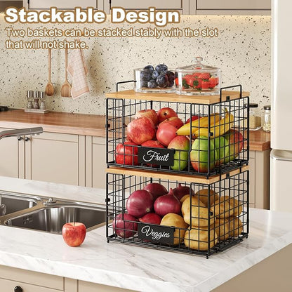 2 PACK XXL Potato and Onion Storage Bins, Pantry Organizers and Storage | - Image 6