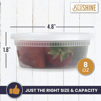 8 oz. Plastic Deli Food Storage Containers - Image 6