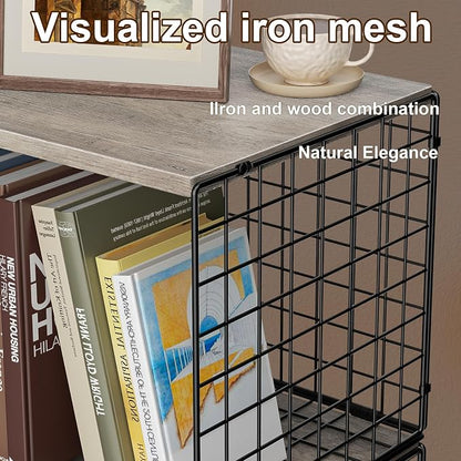 Dmevkic 2 Cube Small Bookcase, Bookshelf - Image 4
