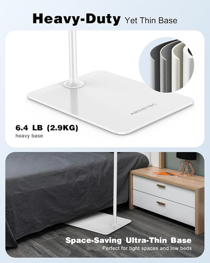 AboveTEK Tablet Floor Stand, Stylish Adjustable Height iPad Floor Stand - Image 8