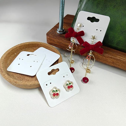 hitsuki White Earring Cards for Selling Jewelry Earring Display Cards - Image 2