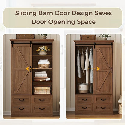 IRONCK Armoire Wardrobe Closet - Image 4