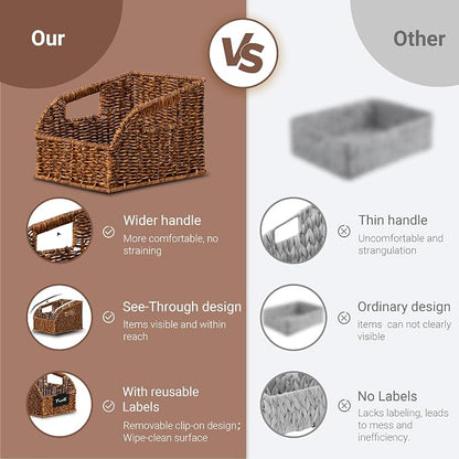 Wicker Baskets for Organizing, Kitchen Counter - Image 4