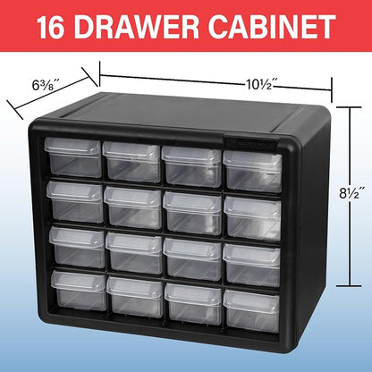Akro-Mils 16-Drawer Plastic Drawer Storage Cabinet - Image 2