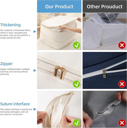 Ultra Space Saving Self Compression Organizer, Comforter Storage Bag - Image 4