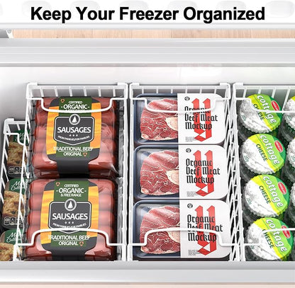 Freezer Organizer Bins, 4 Pack Stackable Deep Chest Freezer Organizer Bins - Image 8