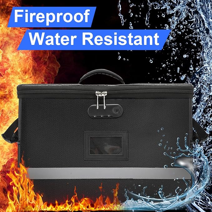 EXLIFBAG File Organizer, Fireproof File Box - Image 6