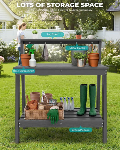 SERWALL Potting Bench Outdoor - Image 9