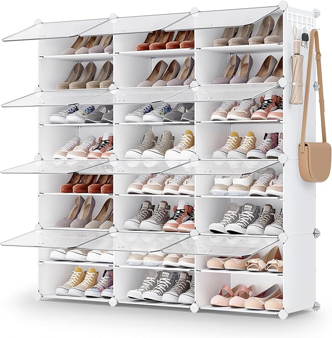 SONGMICS Shoe Rack Organizer, 12-Tier Shoe Storage Cabinet by Unknown