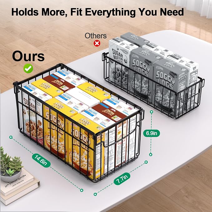 Freezer Organizer Bins, 6 Pack Stackable Deep Chest Freezer Organizer Bins - Image 2
