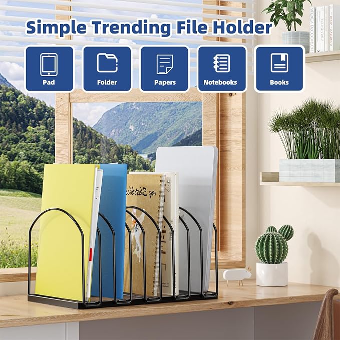 Simple Trending 9 Section Metal File Sorter Organizer - Image 5