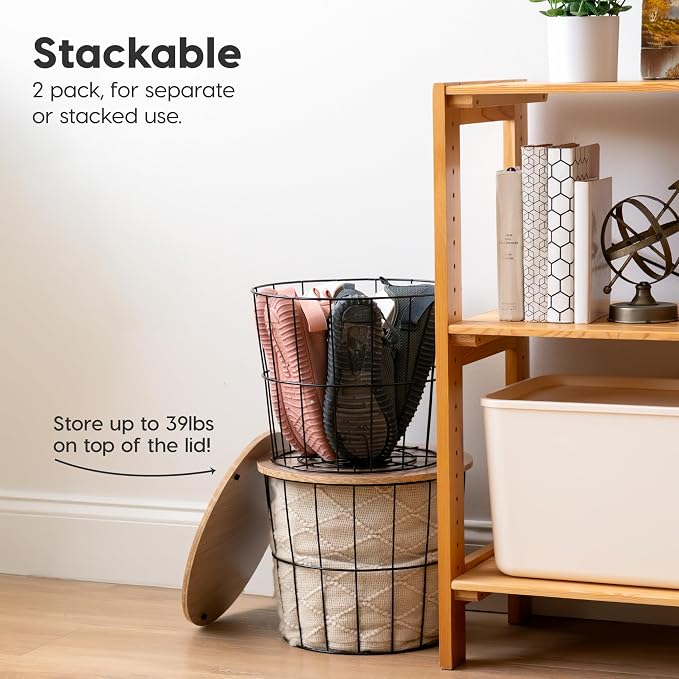 IRIS USA Round Wire Basket - Image 5
